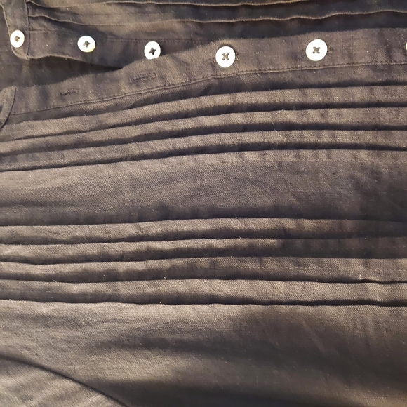 Women's Black Button-Up Dress - Picture 3 of 4